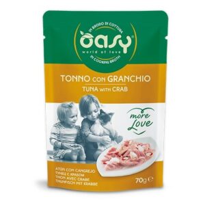OASY More Love Tuna with crab - šlapias kačių maistas - 70g