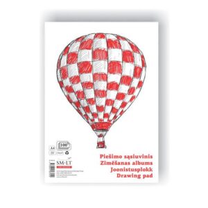Piešimo sąsiuvinis SMLT, A4, 100 lapų - Image 2