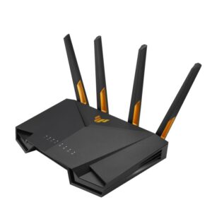 Wireless Router|ASUS|Wireless Router|3000 Mbps|Mesh|Wi-Fi 5|Wi-Fi 6|IEEE 802.11a/b/g|IEEE 802.11n|USB 3.1|1 WAN|4x10/100/1000M|Number of antennas 4|TUF-AX3000