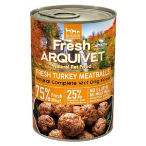 ARQUIVET Fresh Turkey Meatballs - šlapias maistas šunims - 400g