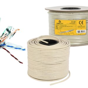 Gembird CAT6 FTP 100m tinklo kabelis Pilka F/UTP (FTP)