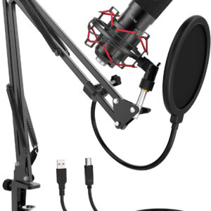 Condenser mikrofonas with tripod Fifine T732 juodos spalvos - Image 2