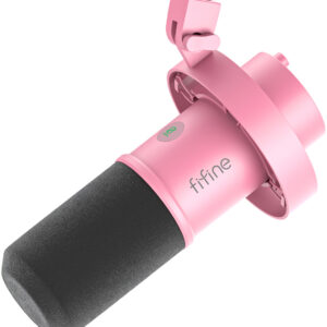 Fifine K688P dinaminis mikrofonas rožinės spalvos - Image 2