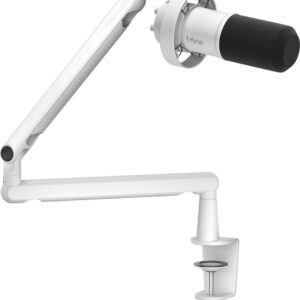 Fifine T688W dinaminis mikrofonas baltos spalvos