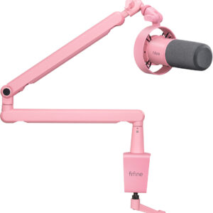 Fifine T688P dinaminis mikrofonas rožinės spalvos)