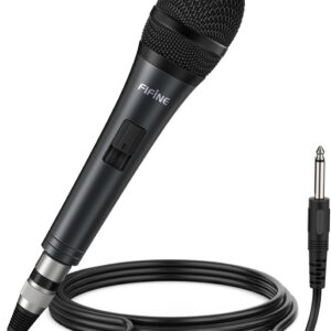 Fifine K6 dinaminis vocal mikrofonas juodos spalvos - Image 1