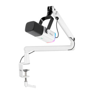 Fifine TAM8W dinaminis mikrofonas baltos spalvos