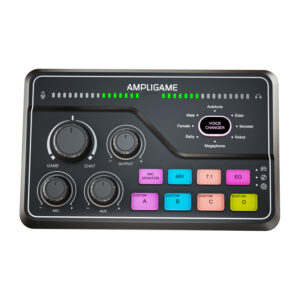 Fifine SC8 RGB gaming mixer juodos spalvos