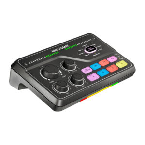 Fifine SC8 RGB gaming mixer juodos spalvos - Image 2