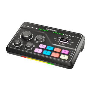 Fifine SC8 RGB gaming mixer juodos spalvos - Image 3