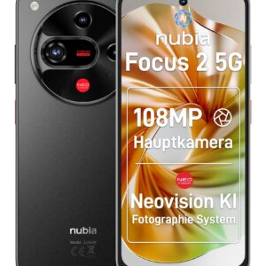 Išmanusis telefonas FOCUS 2 5G/8/256GB BLACK NUBIA