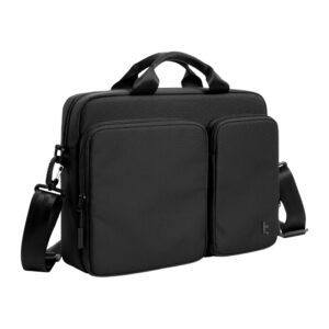 TOMTOC Navigator-A33 laptop shoulder bag juodos spalvos - Image 3
