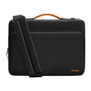 TOMTOC Defender-A40 laptop shoulder bag juodos spalvos