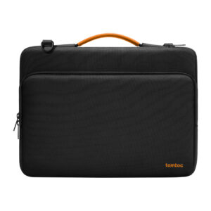 TOMTOC Defender-A40 laptop shoulder bag juodos spalvos - Image 2