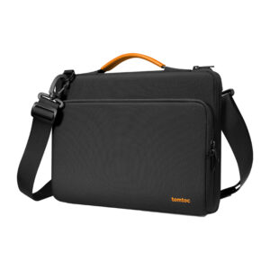 TOMTOC Defender-A40 laptop shoulder bag juodos spalvos - Image 4