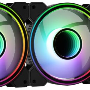 Aerocool Mirage 12 ARGB Pro Kompiuterio korpusui Aušinimo rinkinys 12 cm Juoda - Image 3