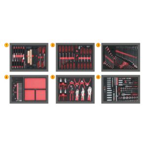 598 dalių vežimėlis su įrankiais KS TOOLS Racing line - Image 2