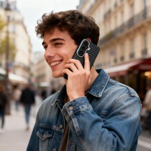 Tech-Protect ION Carbon MagSafe Samsung Galaxy S26 juodos spalvos/sidabro spalvos - Image 5