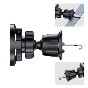 Tech-Protect N62 2in1 Universal & Magnetic MagSafe Dashbosrd & Vent car mount juodos spalvos - Image 5