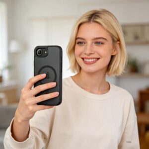 Tech-Protect BASICMAG MagSafe Apple iPhone 16E / 17E MATINIS juodos spalvos - Image 5