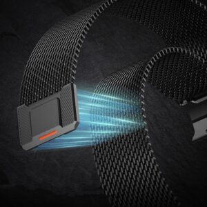 Tech-Protect MILANO VANGUARD APPLE WATCH 8 / 9 / 10 / 11 / SE / ULTRA (44 / 45 / 46 / 49 MM) juodos spalvos - Image 5