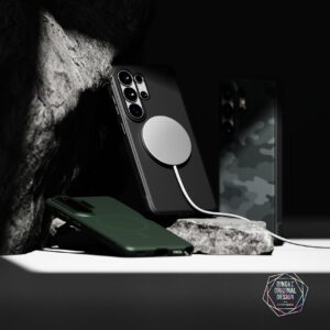 Ringke Onyx Magnetic MagSafe Samsung Galaxy S26 Ultra Camo juodos spalvos - Image 5