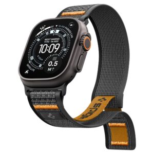 Spigen ATHLEX AIR 2 APPLE WATCH 8 / 9 / 10 / 11 / SE / ULTRA (44 / 45 / 46 / 49 MM) AKTYVI JUODA / ORANŽINĖ - Image 5