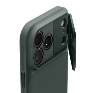 Spigen Optik Armor Mag MagSafe dėklas Apple iPhone 17 Pro Abyss žalios spalvos - Image 6
