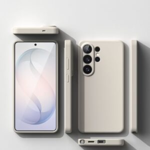 Ringke Silicone Magnetic MagSafe Samsung Galaxy S26 Ultra Stone - Image 5