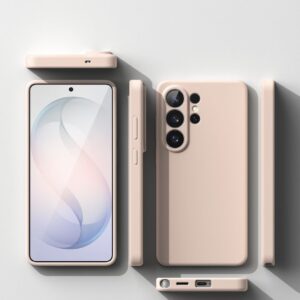 Ringke Silicone Magnetic MagSafe Samsung Galaxy S26 Ultra rožinio smėlio spalvos - Image 5