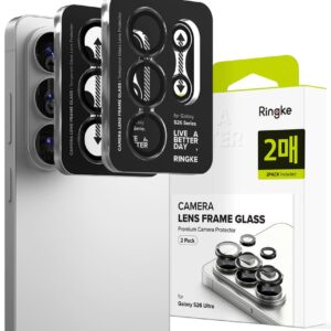 Telefono kameros apsauga Ringke Camera Frame Protector 2-Pack Samsung Galaxy S26 Ultra juodos spalvos