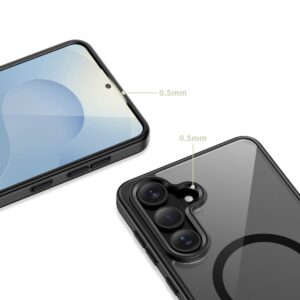 Tech-Protect MagMat MagSafe Samsung Galaxy S26+ Plus juodos spalvos/skaidrus - Image 5