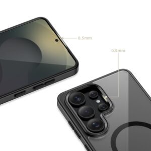 Tech-Protect MagMat MagSafe Samsung Galaxy S26 Ultra juodos spalvos/skaidrus - Image 5