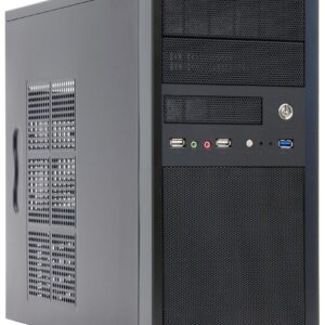 Kompiuterio korpusas|CHIEFTEC|MiniTower|MicroATX|Colour Black|CT-01B-OP