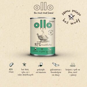 OLLO Umami Goose and turkey - drėgnas ėdalas šunims - 850g - Image 3