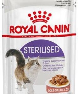 Royal Canin Sterilised in Souce šlapias maistas katėms, 12 x 85 g