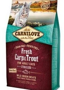 Carnilove Fresh Carp&Trout Sterilised sausas maistas katėms, 2 kg