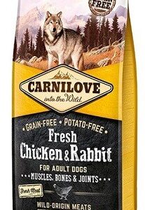 Carnilove Fresh Chicken&Rabbit for Adult sausas maistas šunims, 12 kg