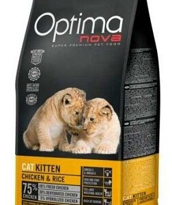 Optima Nova Kitten Chicken & Rice jauniems kačiukams iki 1 metų, 400 g