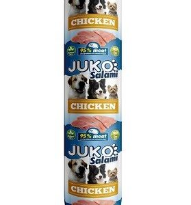JUKO Salami Chicken Dešra šunims (be sojos, 100% natūrali), 1 kg