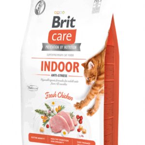 Brit Care Cat GF  Indoor Anti-stress sausas pašaras katėms , 2 kg