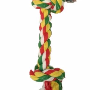 Virvė iš iš iš medvilnės 2 mazgai 18 cm, 1 vnt.