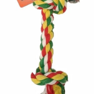 Virvė iš iš iš medvilnės 2 mazgai 20 cm, 1 vnt.