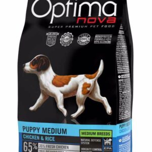 OPTIMAnova šuniukams vidutinis vištiena & ryžiai 2 kg, 1 vnt.
