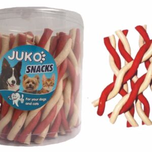 Skanėstas lazdelė susukta vanilė & su jautiena JUKO užkandžiai (50 vnt.), 1 vnt.