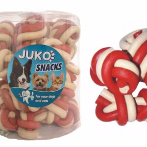 Jerky knot vanilė & su jautiena JUKO Užkandžiai (25 vnt.), 1 vnt.