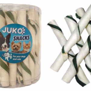 Skanėstai šunims JUKO Snacks white tube with mint pagaliukai su mėta, 35 vnt., 1 vnt.