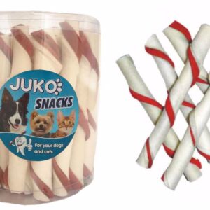 Skanėstai šunims JUKO Snacks white tube with Beef pagaliukai su jautiena, 35 vnt, 1 vnt.