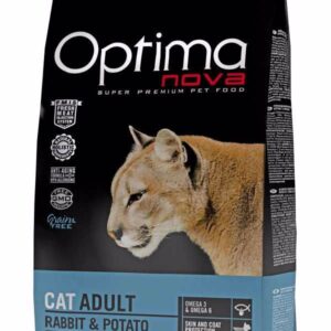 OPTIMA Nova cat Rabbit&Potato GF  sausas kačių maistas, 8 kg