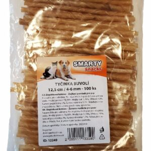 Stick iš buivolo odos SMARTY 12,5 cm, 4 - 6 mm (100 vnt.), 1 vnt.